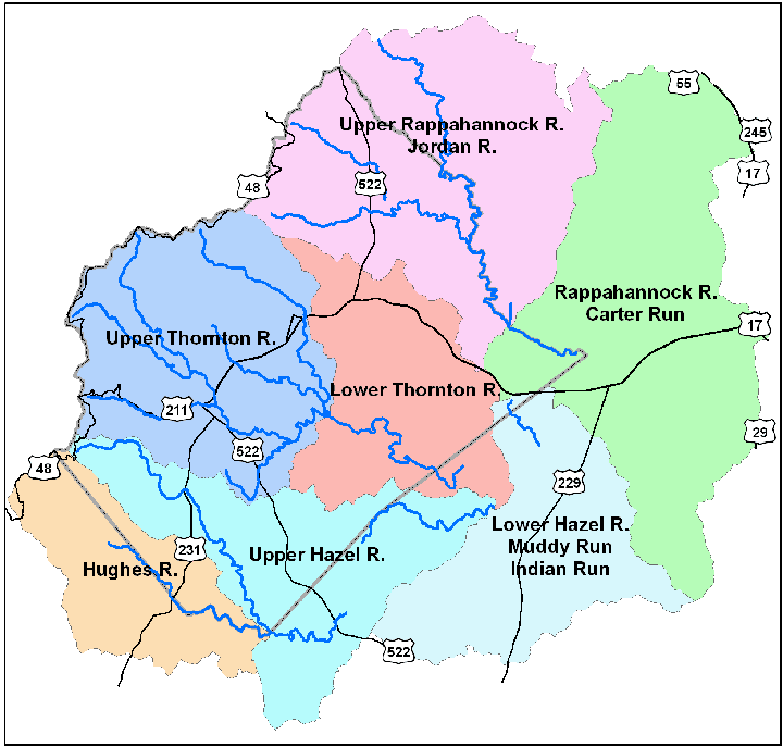 Rappahannock Watershed overview map