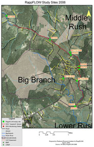 RappFLOW - Rush River Study Sites 2006